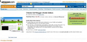Orlando Golf Blogger on Kindle ogbkindle