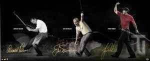 Tiger Woods, Jack Nicklaus, Arnold Palmer Tiger Woods, Jack Nicklaus, Arnold Palmer
