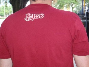 KIBO Wear Out of Bounds Cotton golf Shirt - Back View
