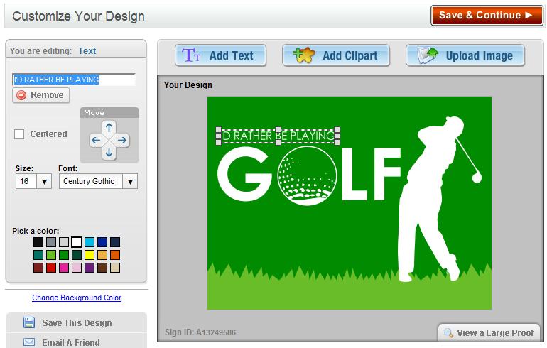 BuildASign.com Custom Decal Screen