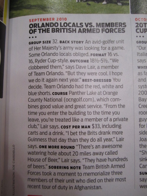 Golf Digest Ambush Article