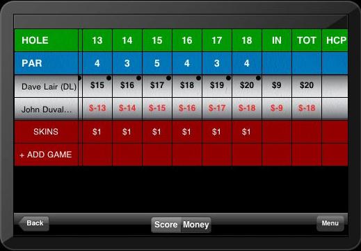 Ipad - Iphone Golf App - GolfMoolah